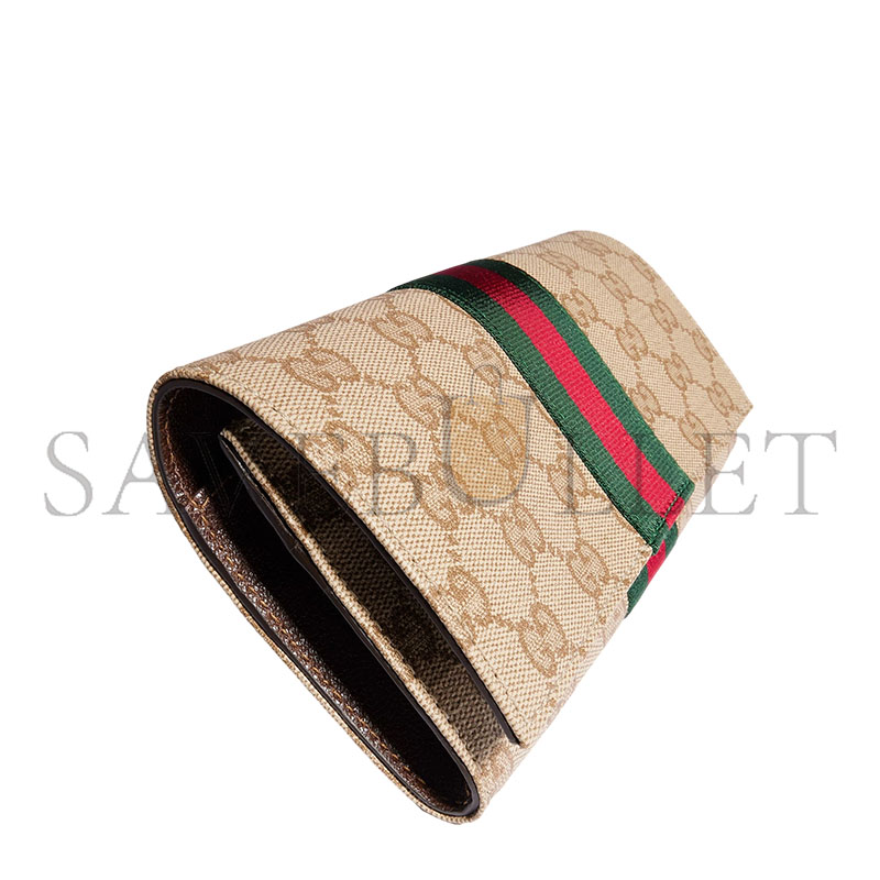 GUCCI LONG WALLET WITH WEB 876048 (19*9*4cm)